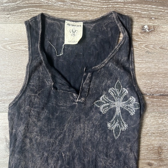 y2k tank top with rhinestones - Picture 3 of 4